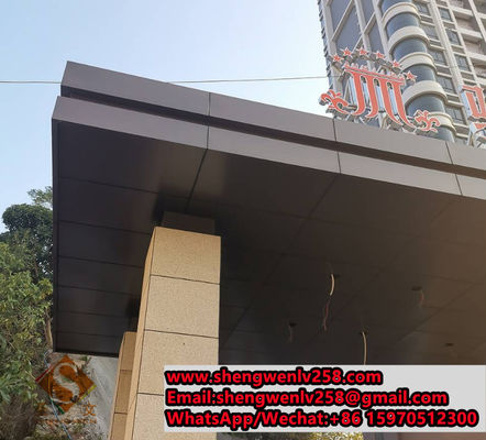 Perforated Metal Cladding Wall Panels Powder Coated White For External ...