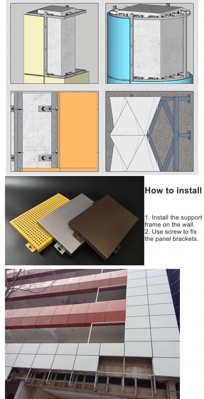 Perforating Metal Sheet For Wall Decoration Facades System Cladding Panels 35